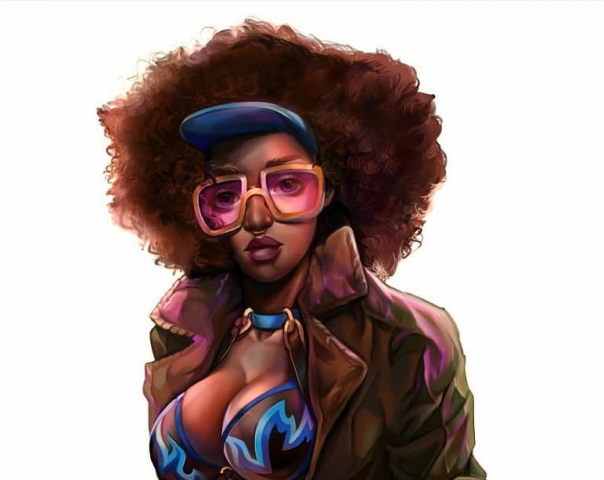 Девушка в стиле аниме