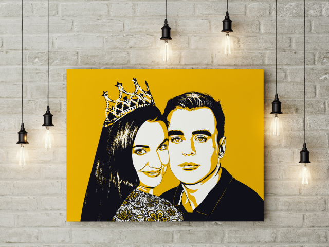 Графический портрет в стиле pop-art