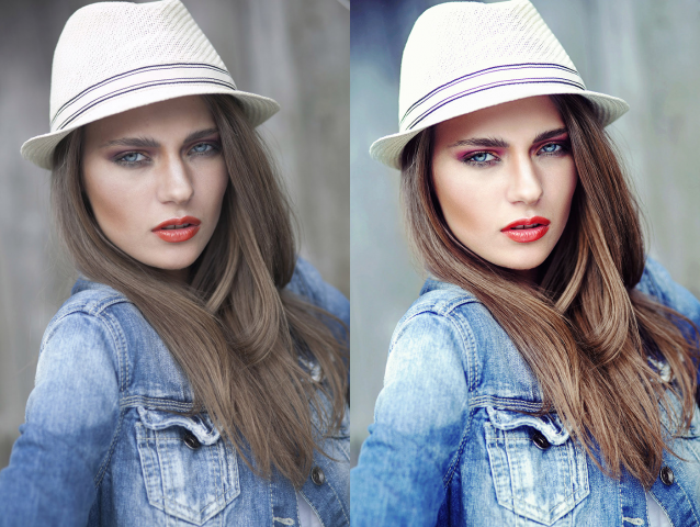 Retouch & color correction "Before-After"
