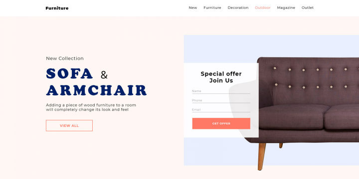 Sofa and Armchair