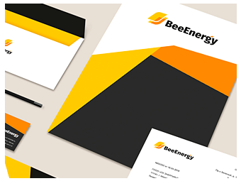 Логотип и фирменный стиль «BeeEnergy»
