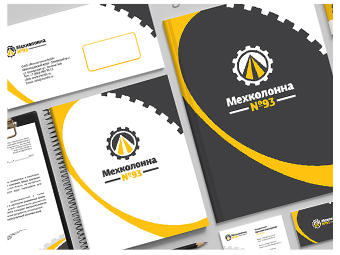 Логотип и стиль «Мехколонна №93»