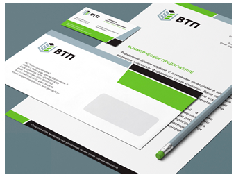 Логотип и фирменный стиль «ВТП»