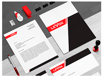 Логотип и фирменный стиль «LEVOX»