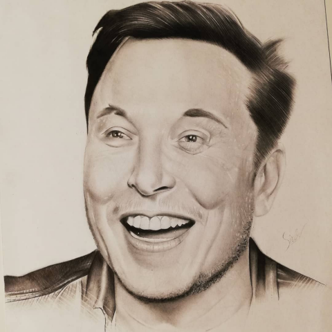 портрет Elon Musk