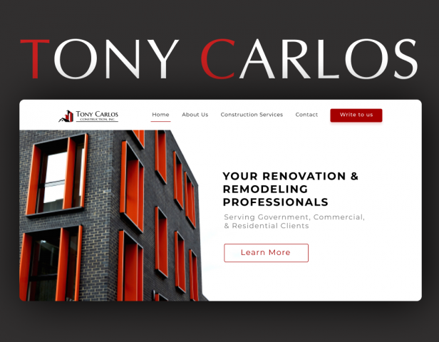 Tony Carlos corporate website