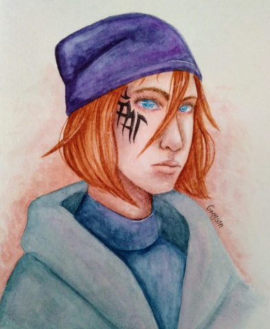 Девушка с тату