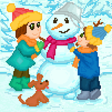 Снеговик и дети