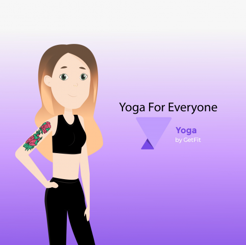 Баннер йога (векторное изображение)