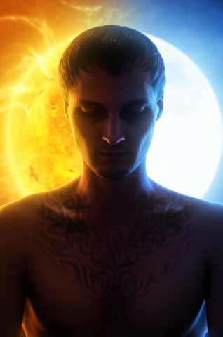Sun and moon