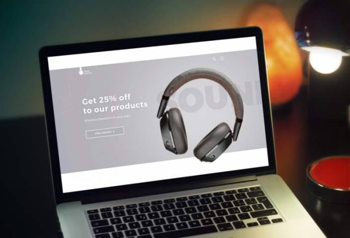 HEADPHONES – Landing Page по продаже наушников
