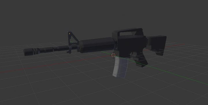 Low-Poly модель M4A1