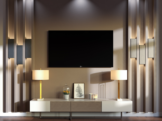 Зона TV в интерьере