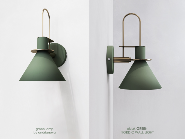Визуализация светильника Nordic Green Lamp