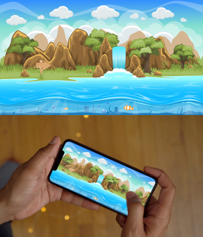 Background Waterfall