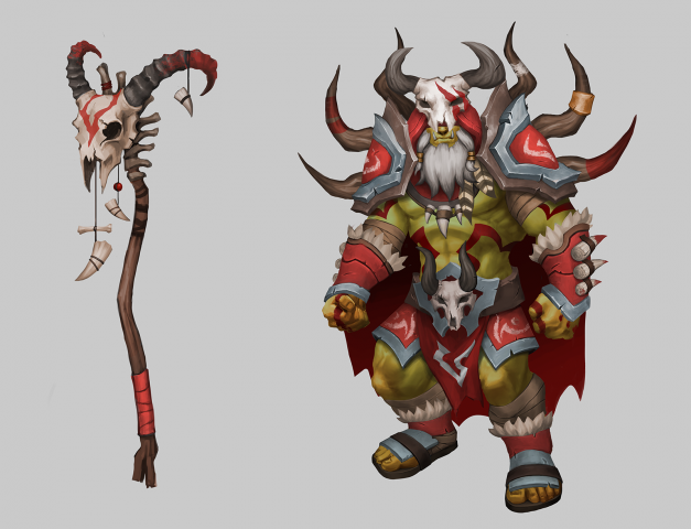 Верховный шаман орков концепт