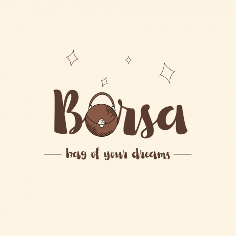 Логотип для интернет магазина сумок Borsa