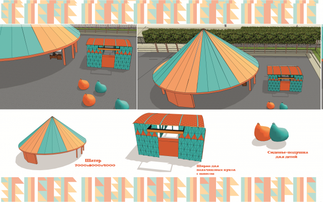 Моделирование оборудования для фестиваля. Работа в SketchUp