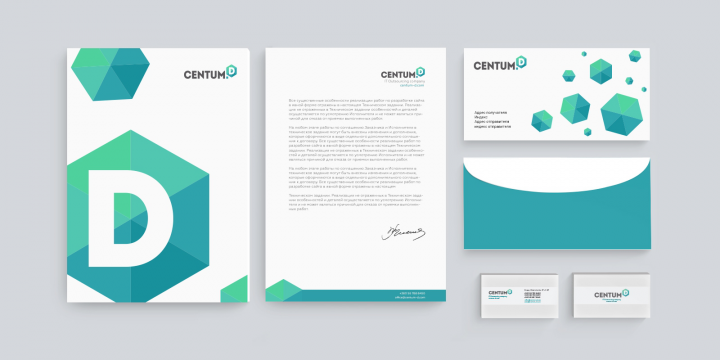 Разработка фирменного стиля - Centum-D
