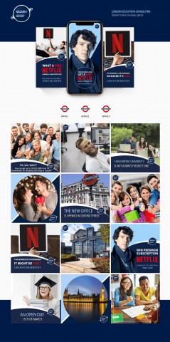 Оформление аккаунта Инстаграм для компании Gagarin Group