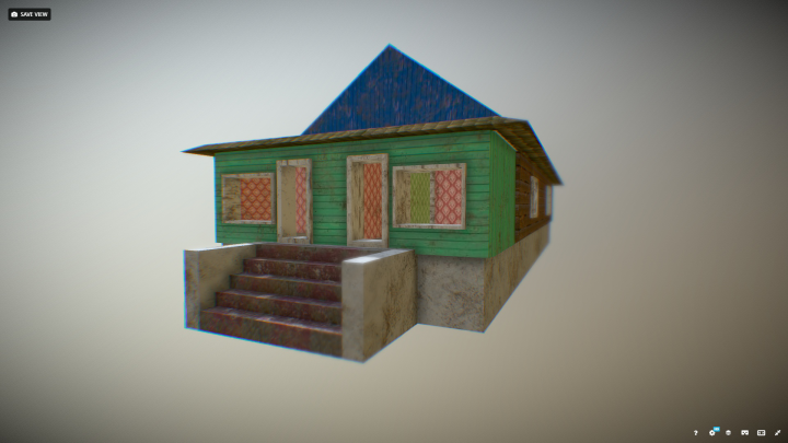 Russian House (low-poly model)