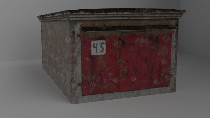 Russian garage - 4K TEXTURES Low-Poly 3D MODEL