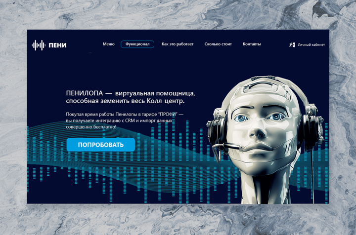 Разработка сайта "ПЕНИЛОПА"