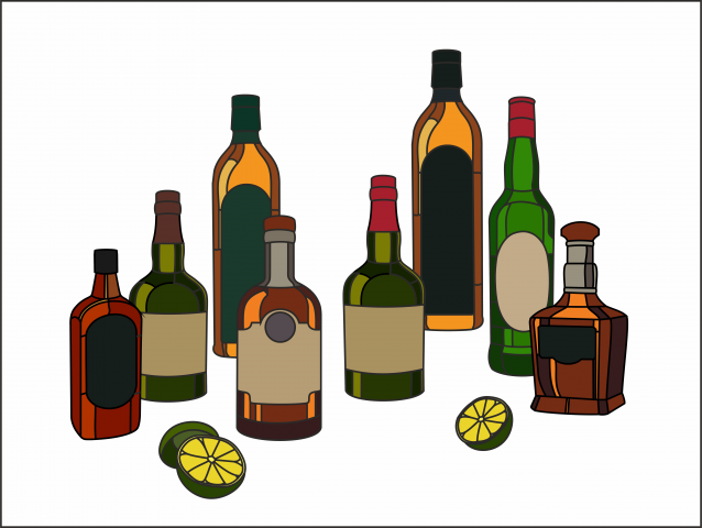 бутылки вектор