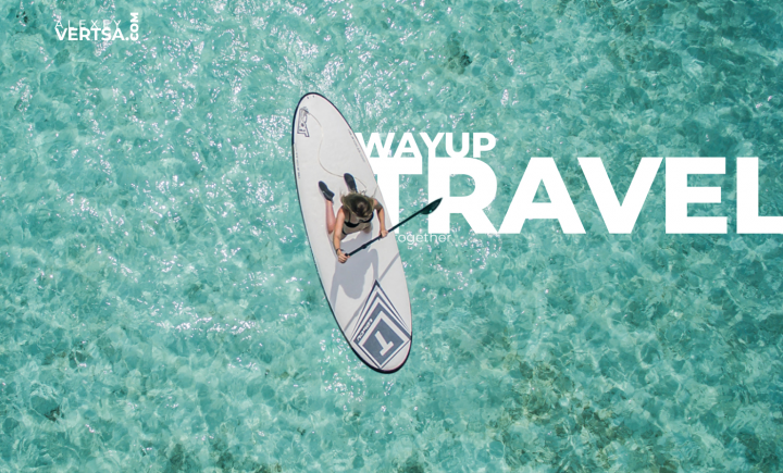 WayUp travel Landing page ui/ux