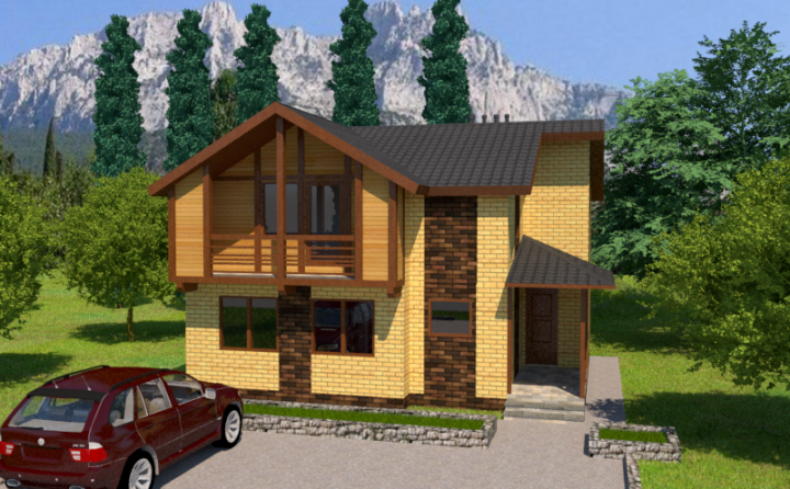 3D-модель дома в SketchUp