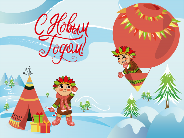 Иллюстрация для коробки конфет