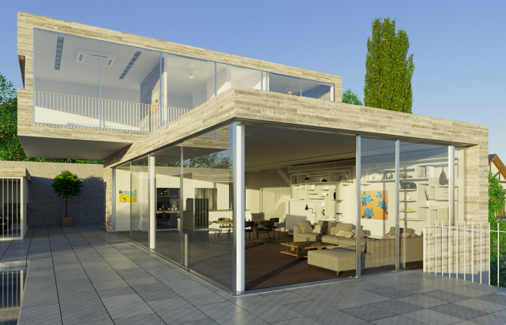 Dual House by Axelrod Architects