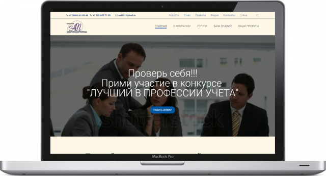 Сайт аудиторской окмпании