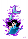 Mermaid & dolphin