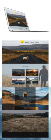 Landscape photographer website design