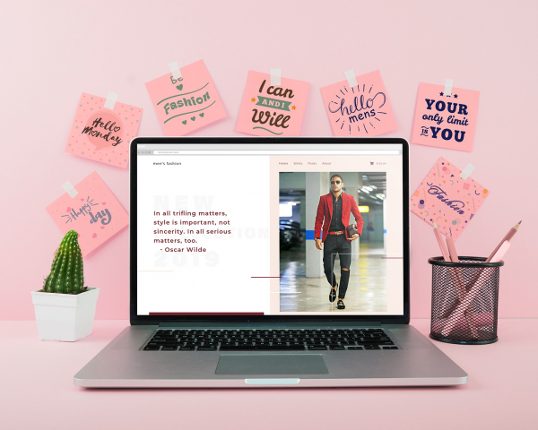 Men's fashion - Landing page design