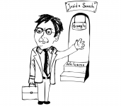 Эрик Шмидт - карикатура