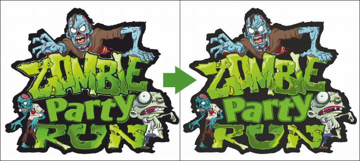 Отрисовка растрового изображения в векторное