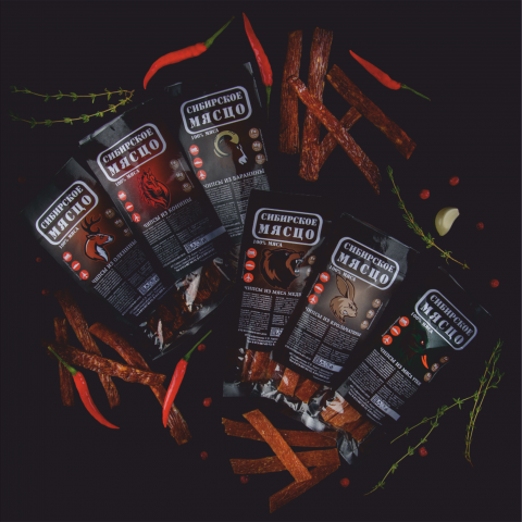 Этикетки для мясных чипсов 1