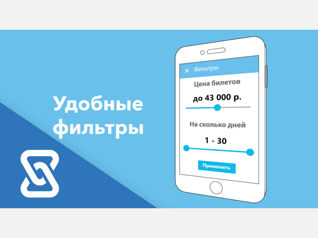 Промо ролик мобильного приложения Aviasales