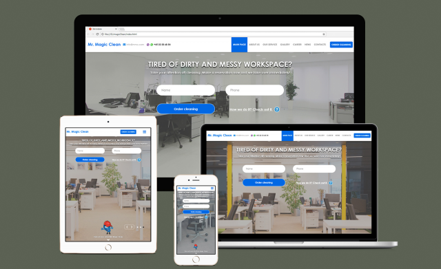 Адаптивная верстка сайта из макета PSD