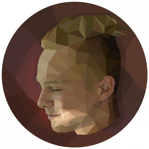 Low poly portrait