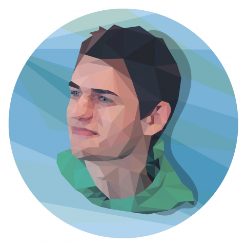 Low poly portrait