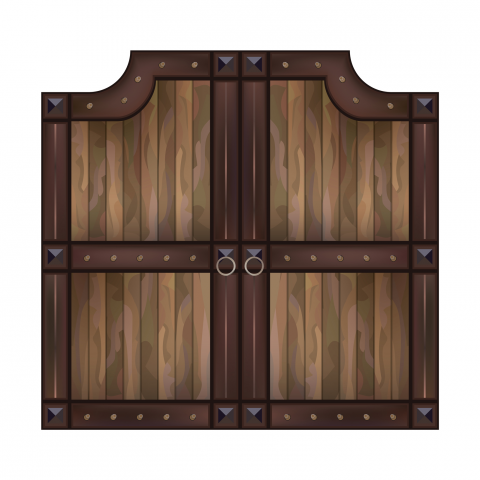 Wooden gates