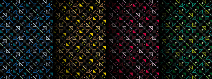 Set of seamless backgrounds