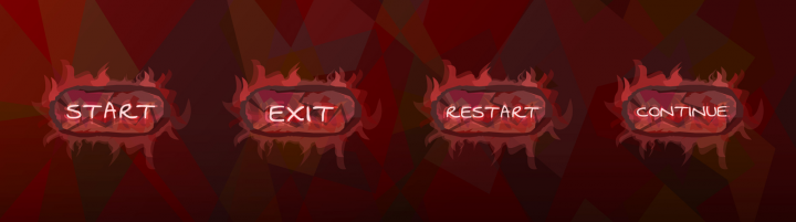 Set of fire buttons