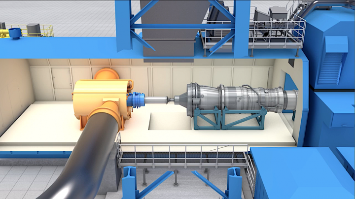 Обучающая 3D анимация "Газоперекачивающий агрегат"