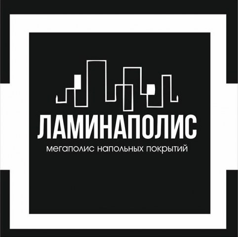 Логотип для магазина напольных покрытий ЛАМИНАПОЛИС