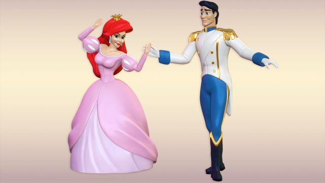 Принцесса и принц.