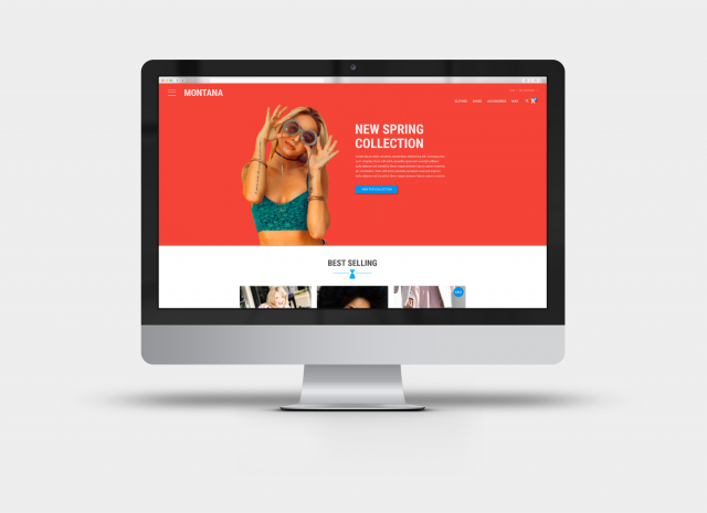 Дизайн интернет-магазина женской одежды